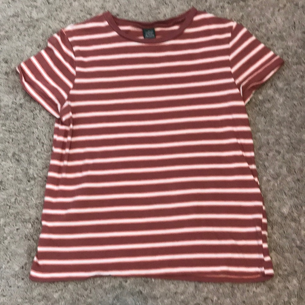 Wild fable orange striped shirt.